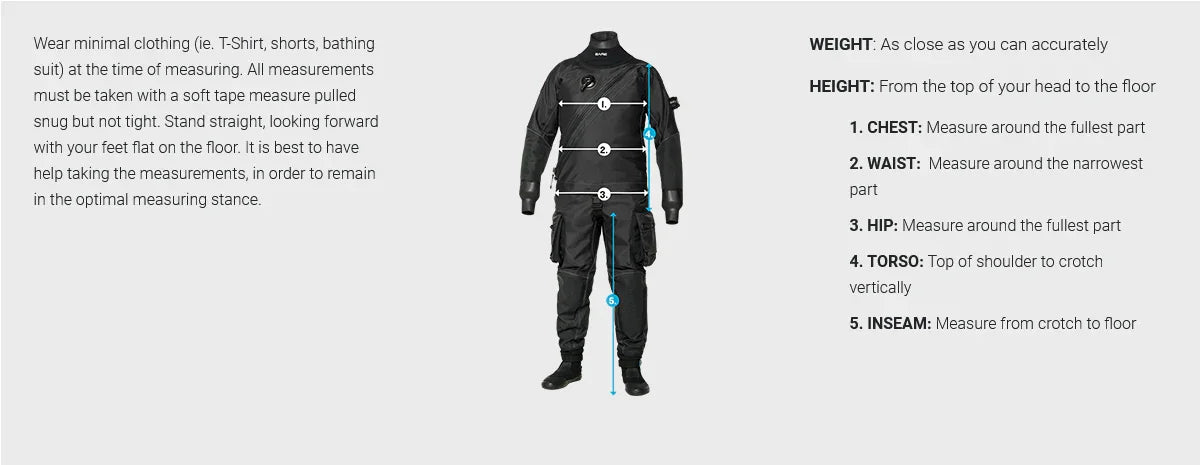 Bare Expedition HD2 Tech Dry Drysuit (Men's) - Pacific Pro Dive