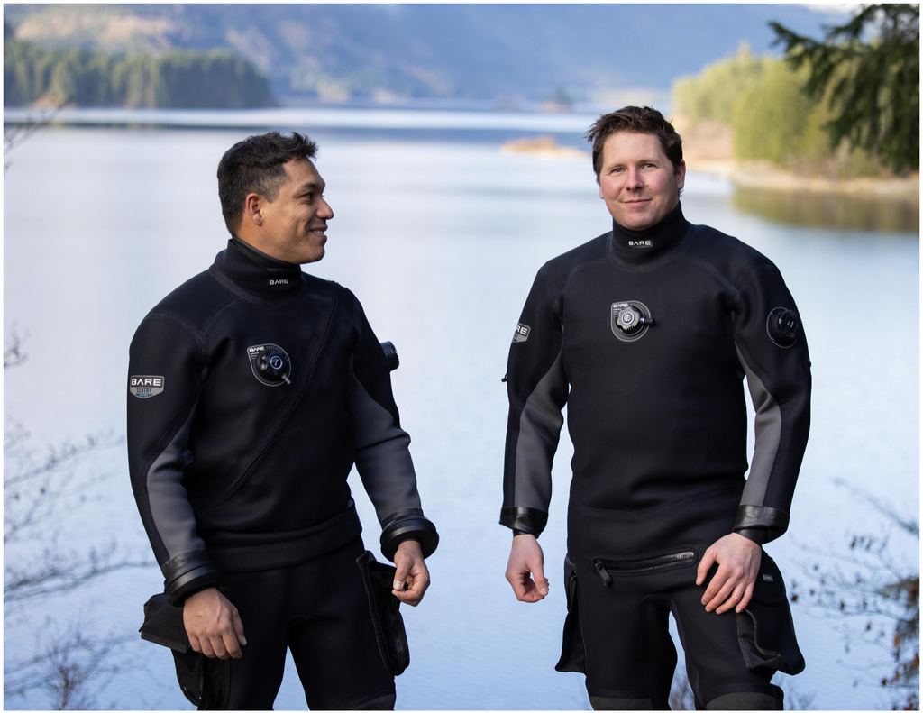 Bare scuba diving wetsuits, drysuits and scuba accessories