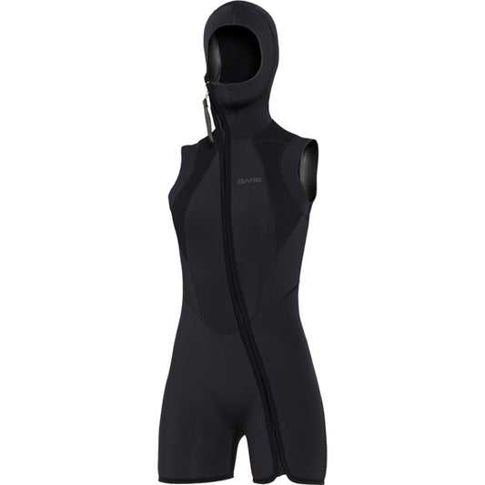 (New) Bare Step-in Hooded Vest 7mm (Women's) - Pacific Pro Dive