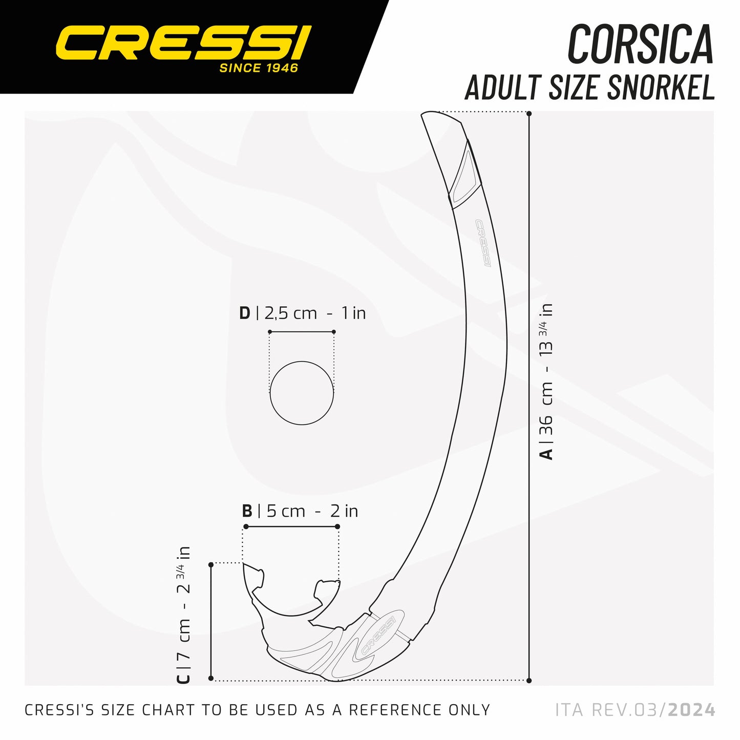 Cressi Corsica Freediving Snorkel
