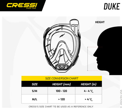 CRESSI Duke Full Face Snorkel Mask
