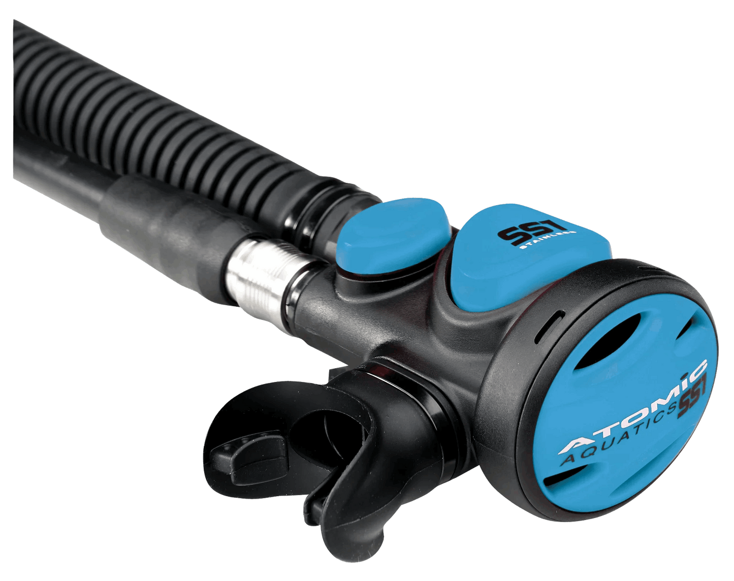 Atomic SS1 Stainless/Titanium Safe Second/Inflator combo - Pacific Pro Dive