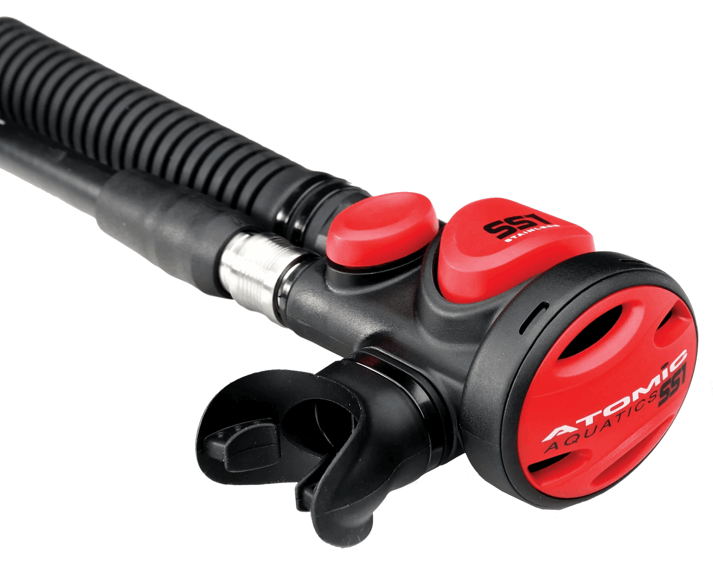 Atomic SS1 Stainless/Titanium Safe Second/Inflator combo - Pacific Pro Dive