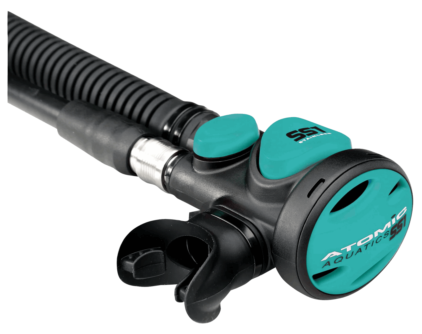 Atomic SS1 Stainless/Titanium Safe Second/Inflator combo - Pacific Pro Dive
