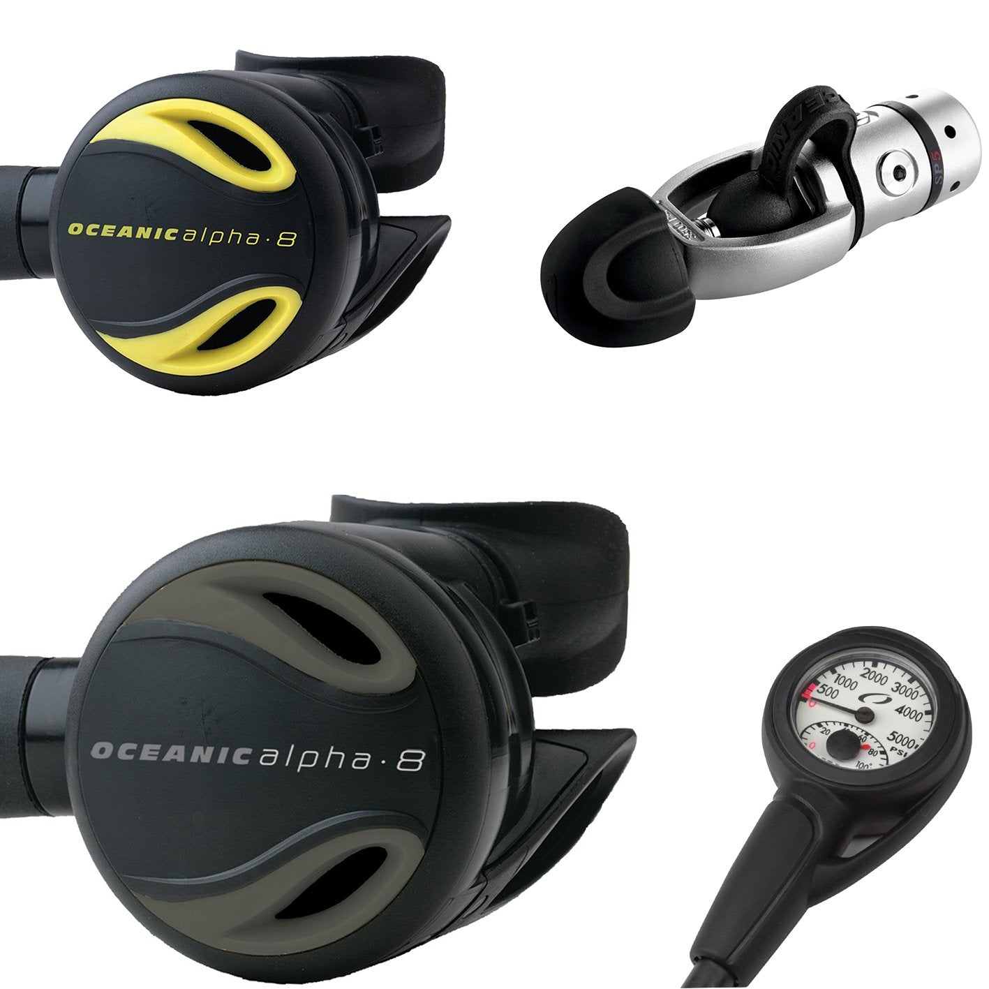 Oceanic Alpha 8 Regulator Package - Pacific Pro Dive