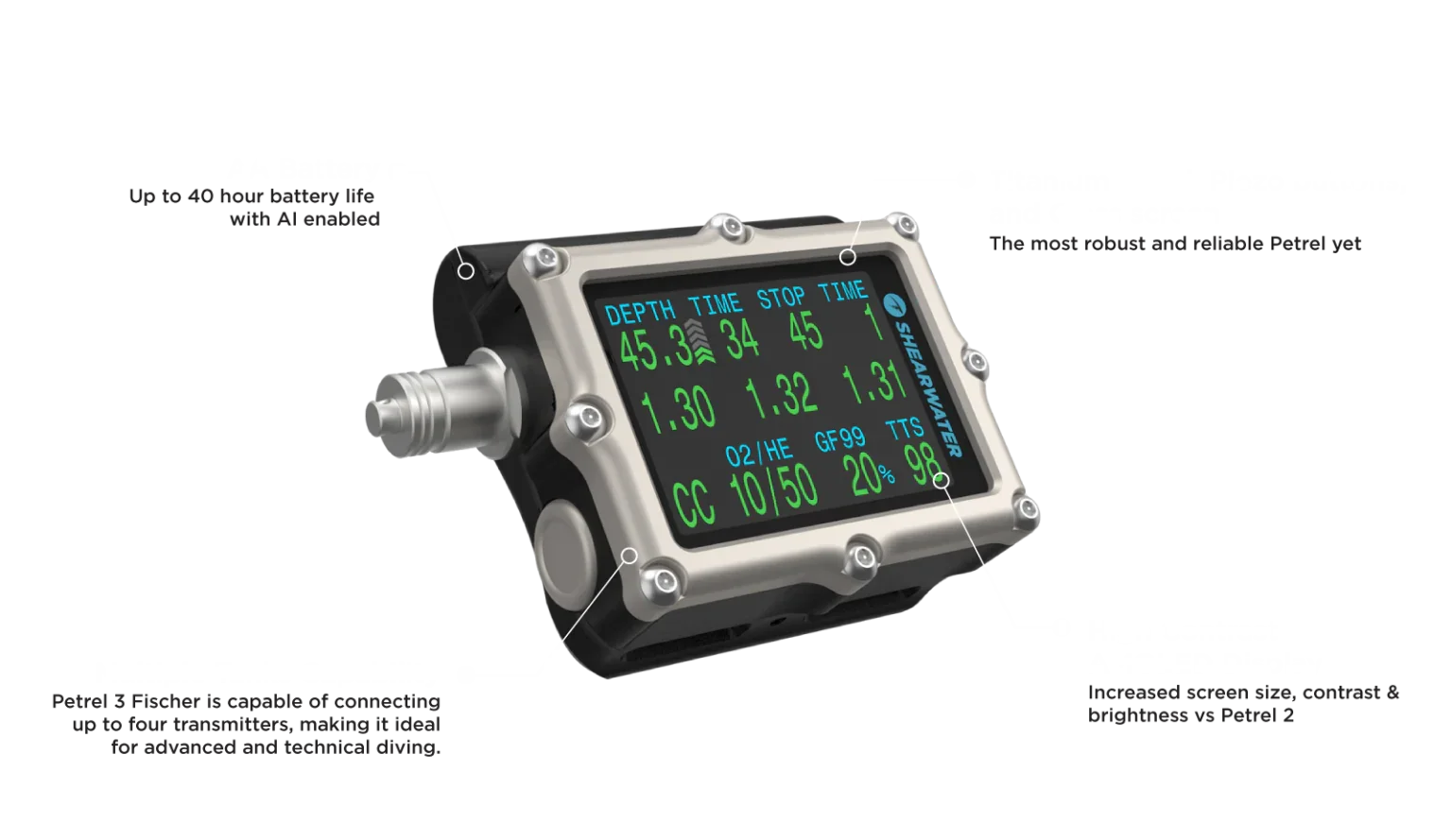 Shearwater Petrel 3 Fischer - Pacific Pro Dive