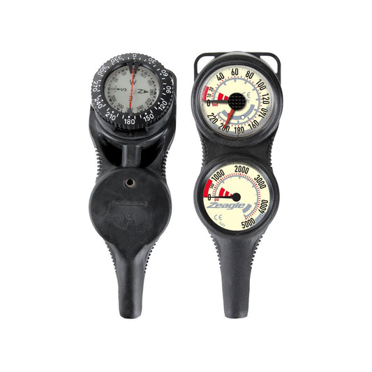 Zeagle Slimline Co-Pilot Console (Pressure Gauge + Depth Gauge + Compass) - Pacific Pro Dive